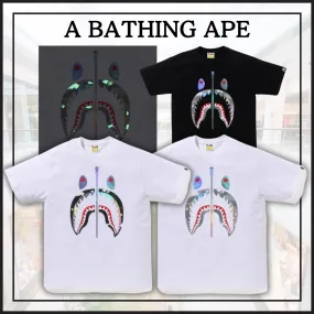 A BATHING APE  |Crew Neck Pullovers Street Style Plain Other Animal Patterns