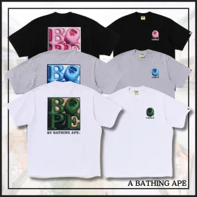 A BATHING APE  |Crew Neck Pullovers Unisex Street Style