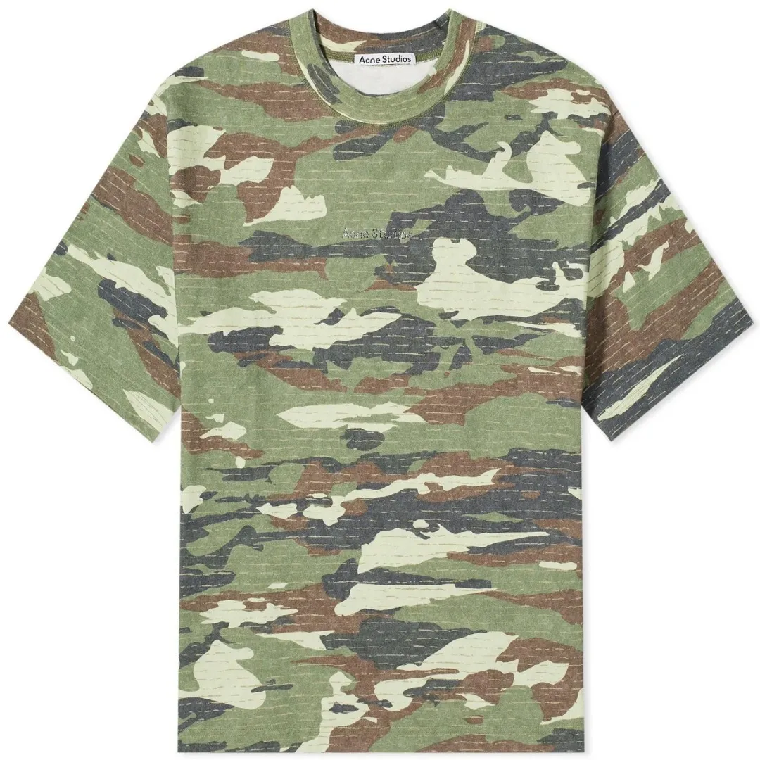 Acne Studios  |Crew Neck Pullovers Camouflage Unisex Street Style Cotton