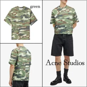 Acne Studios  |Crew Neck Pullovers Camouflage Unisex Street Style Cotton