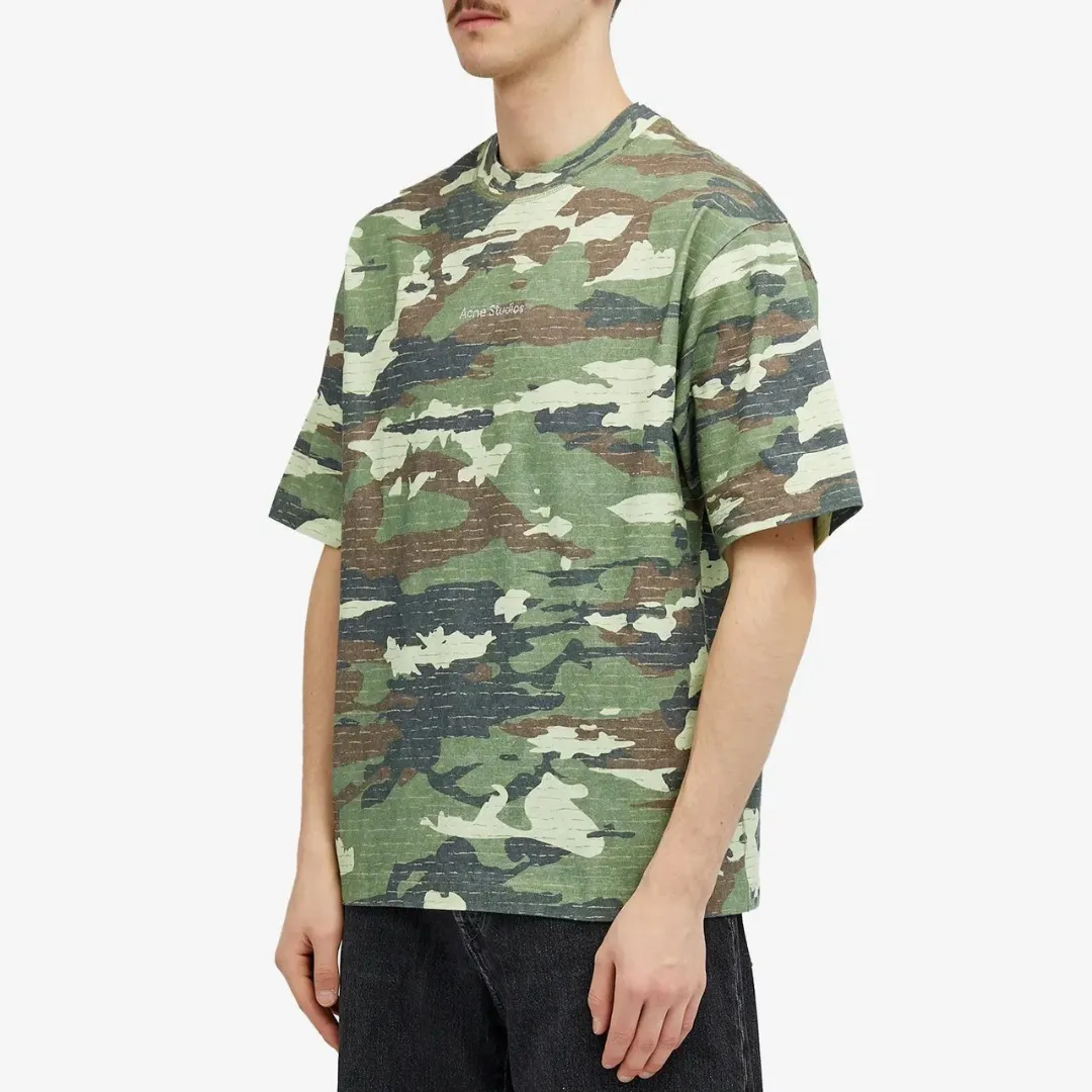 Acne Studios  |Crew Neck Pullovers Camouflage Unisex Street Style Cotton