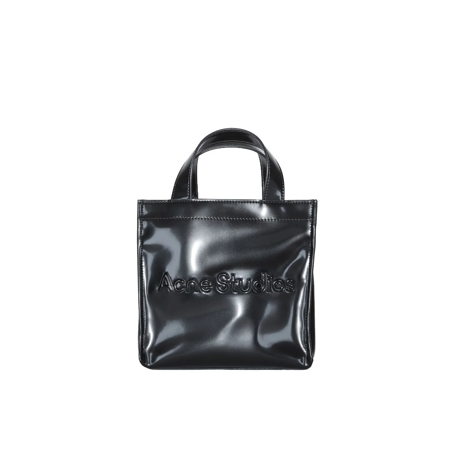 Acne Studios LOGO MINI SHOULDER TOTE BAG, Black 