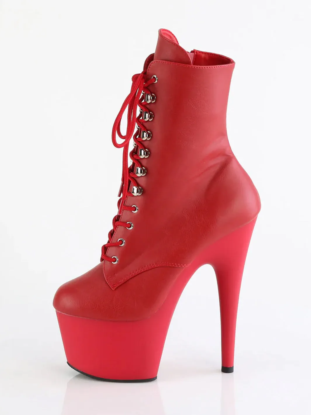 ADORE-1020 - RED FAUX LEATHER  PRE ORDER 