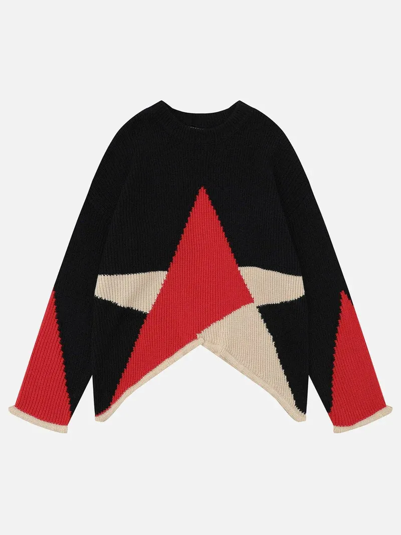 Aelfric Eden  |Pullovers Star Unisex Street Style U-Neck Long Sleeves Plain