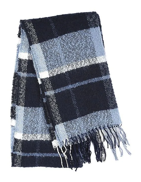 Aeropostale Plaid Fringed Scarf