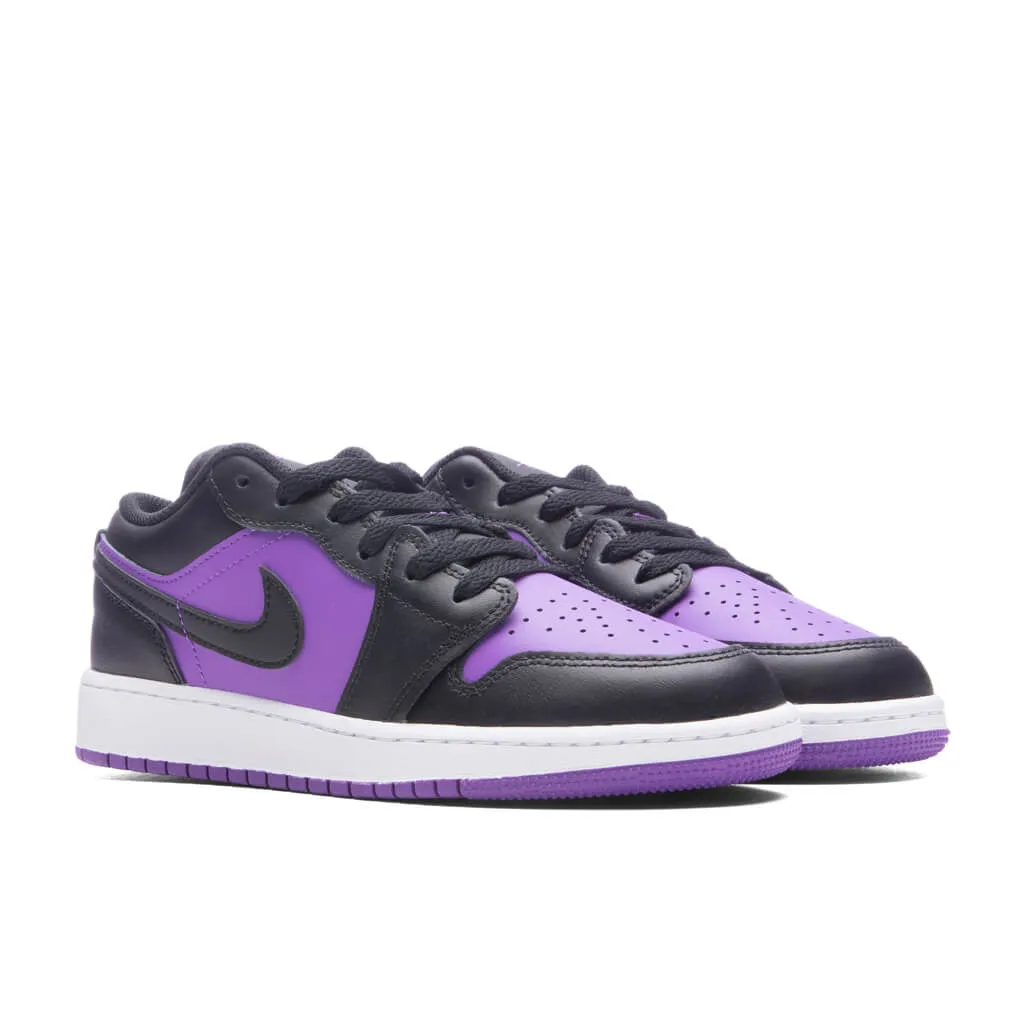 Air Jordan 1 Low (GS) - Purple Venom/Black/White