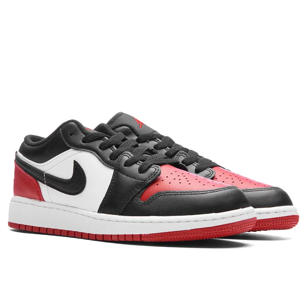 Air Jordan 1 Low (GS) - White/Black/Varsity Red