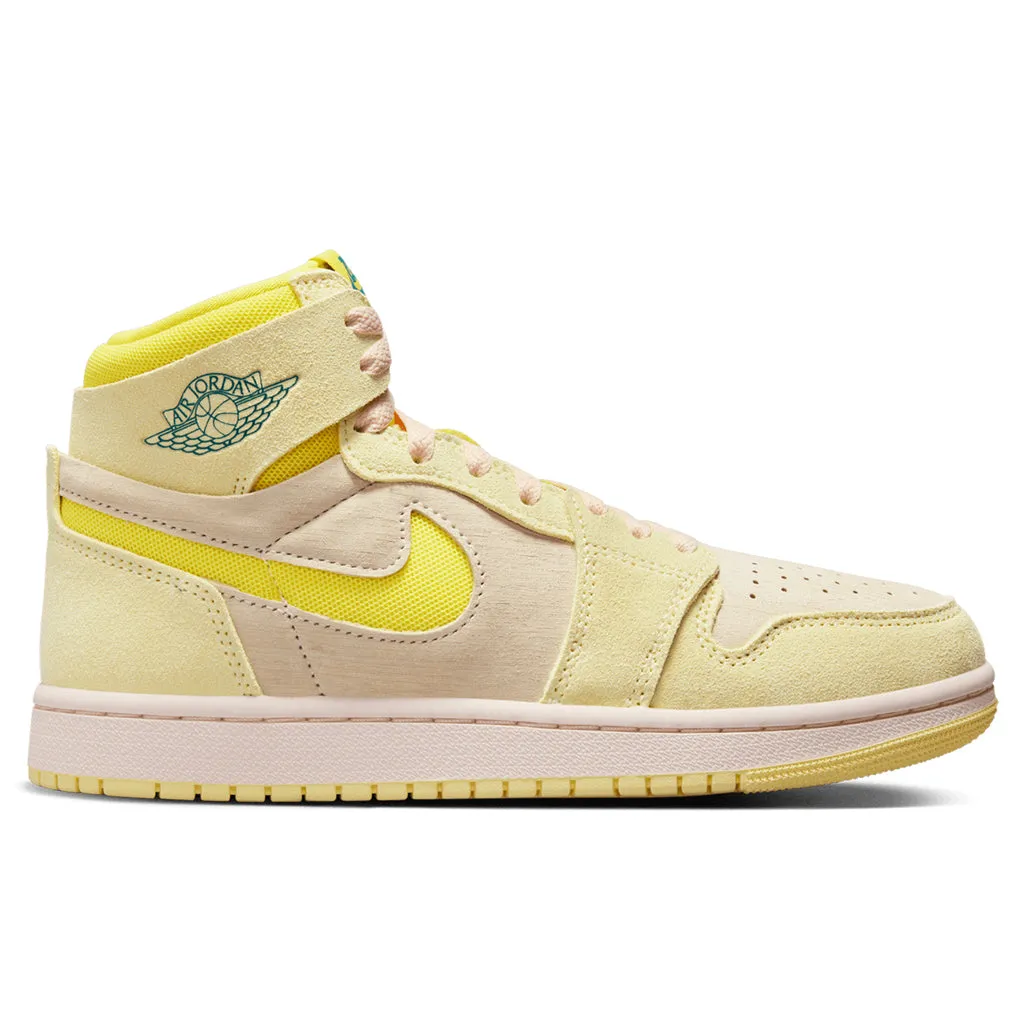 Air Jordan 1 Zoom CMFT 2 Women's - Citron Tint/Dynamic Yellow/Muslin