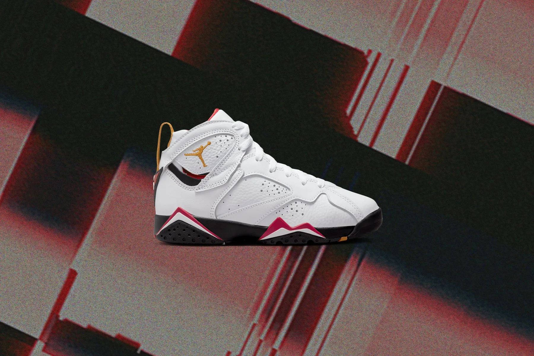 Air Jordan 7 Retro (GS) - White/Cardinal Red/Chutney