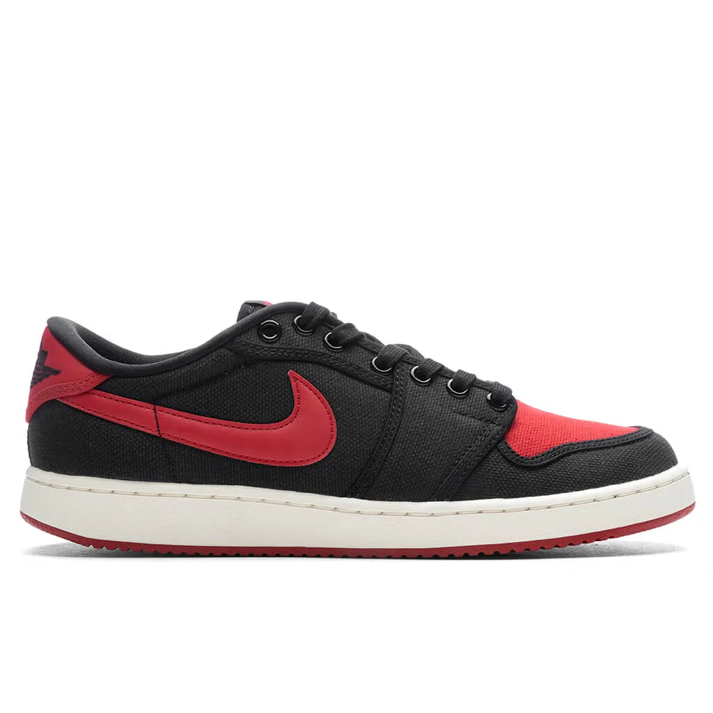 Air Jordan KO 1 Low 'Bred' - Black/Varsity Red/Sail