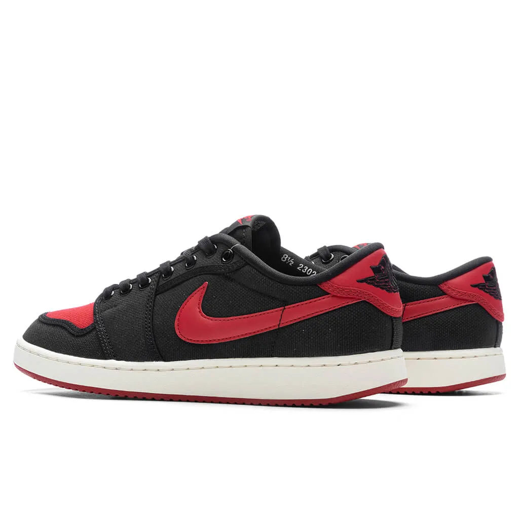 Air Jordan KO 1 Low 'Bred' - Black/Varsity Red/Sail