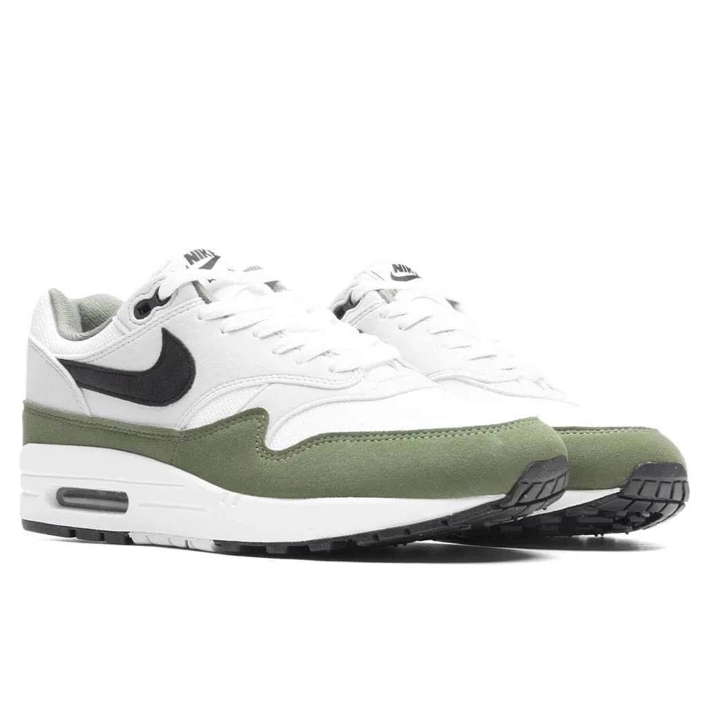 Air Max 1 - White/Black/Medium Olive