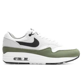 Air Max 1 - White/Black/Medium Olive