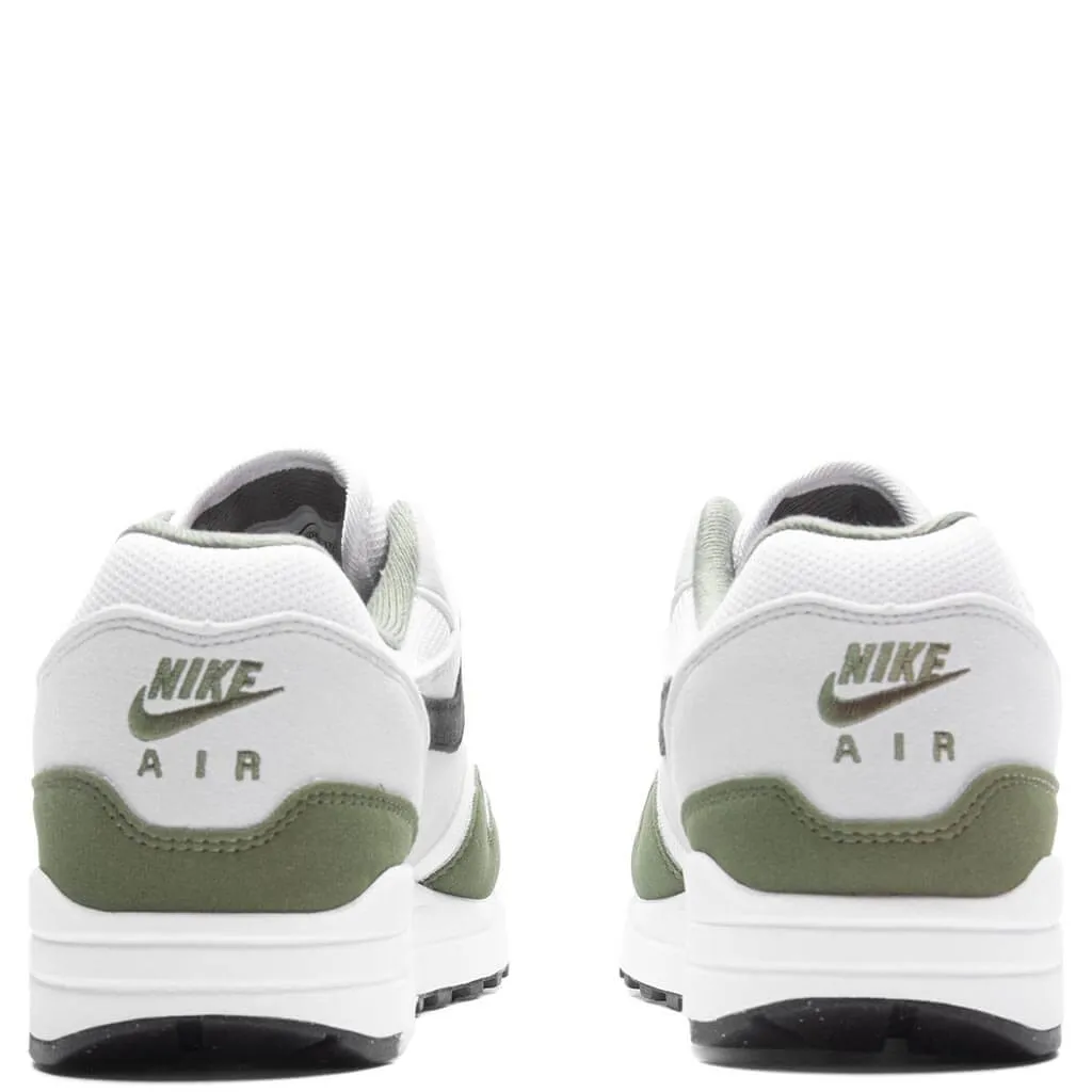 Air Max 1 - White/Black/Medium Olive