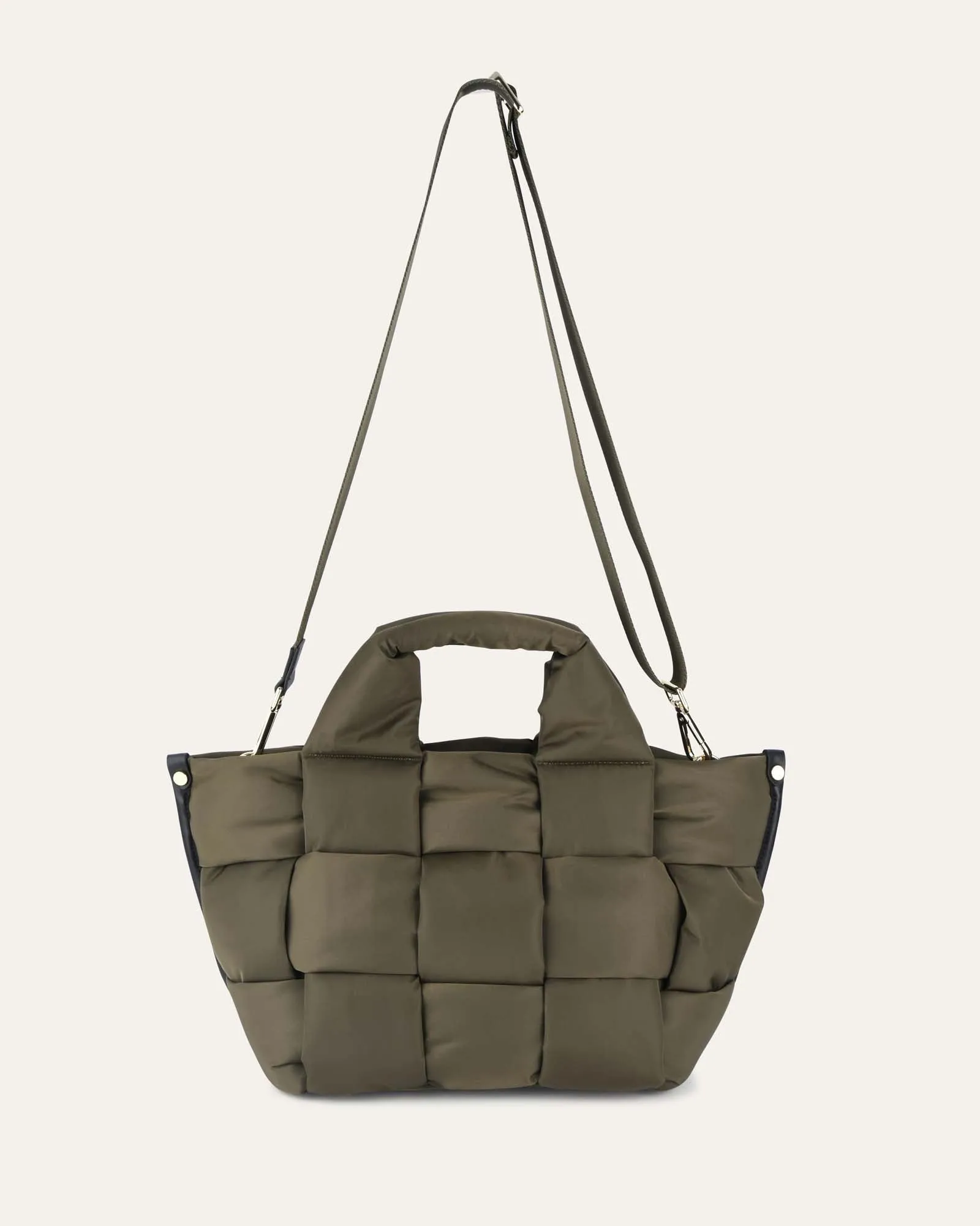 Albi tote bag moss green recycled nylon