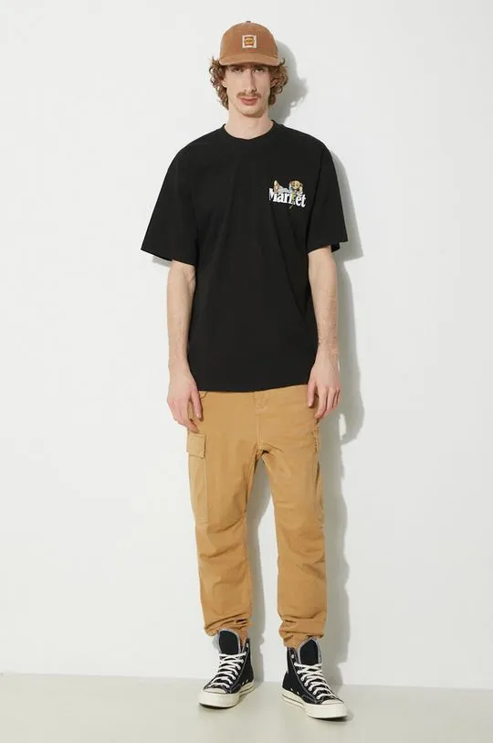 Alpha Industries trousers Airman Pant men's brown color 188201.14