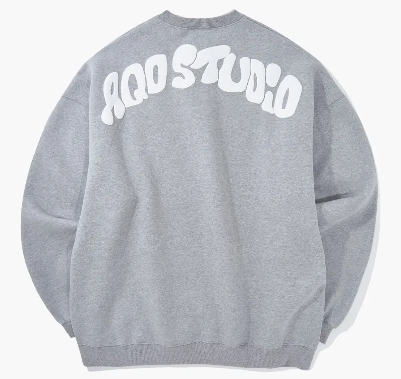 AQOstudiospace  |Pullovers Unisex Studded Street Style U-Neck Long Sleeves