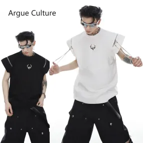 Argue Culture  |Crew Neck Pullovers Tassel Street Style Plain