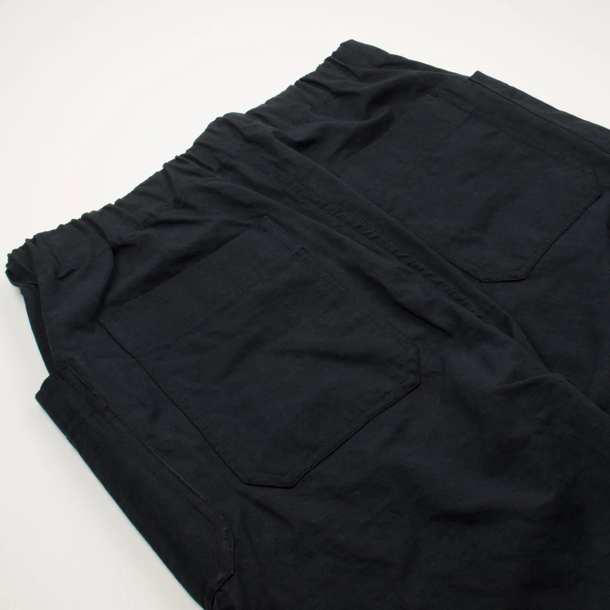 Arpenteur - Cargo Pants Cotton-Linen Slub Canvas - Navy