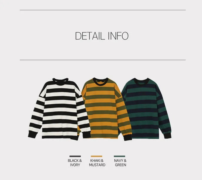 ASCLO  |Crew Neck Pullovers Stripes Unisex Street Style U-Neck