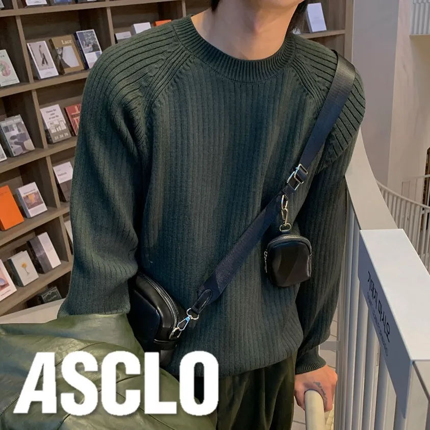 ASCLO  |Crew Neck Pullovers Unisex Nylon Street Style U-Neck