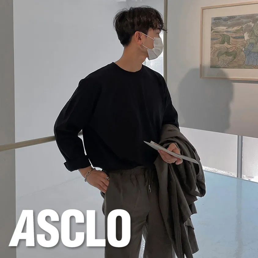 ASCLO  |Crew Neck Pullovers Unisex Street Style U-Neck Long Sleeves