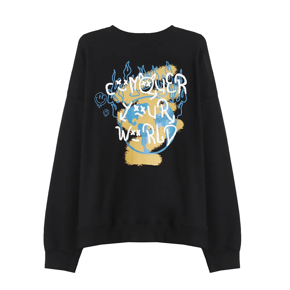 ASCLO  |Crew Neck Pullovers Unisex Sweat Street Style U-Neck