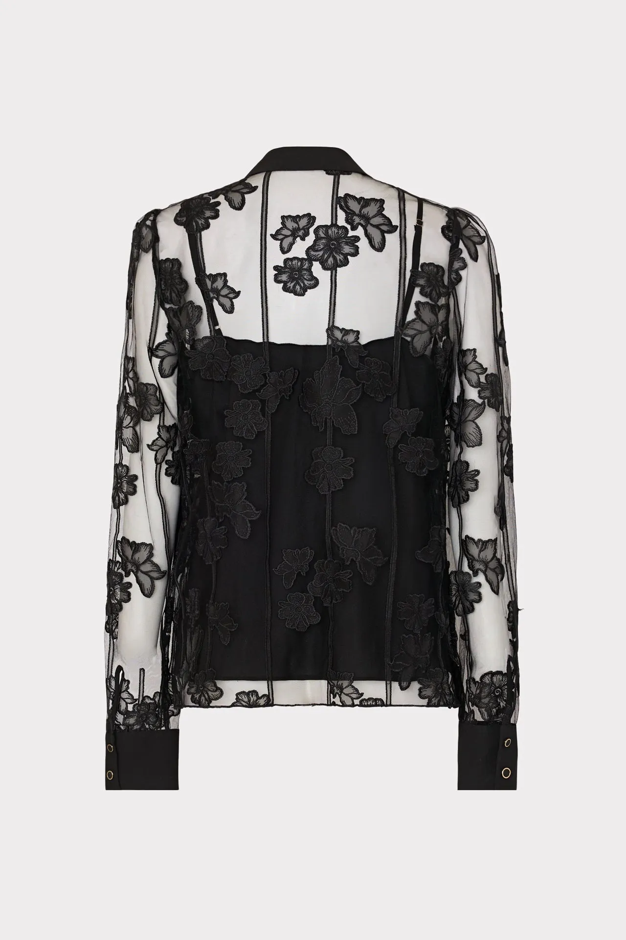 Ashton 3D Butterfly Embroidery Blouse