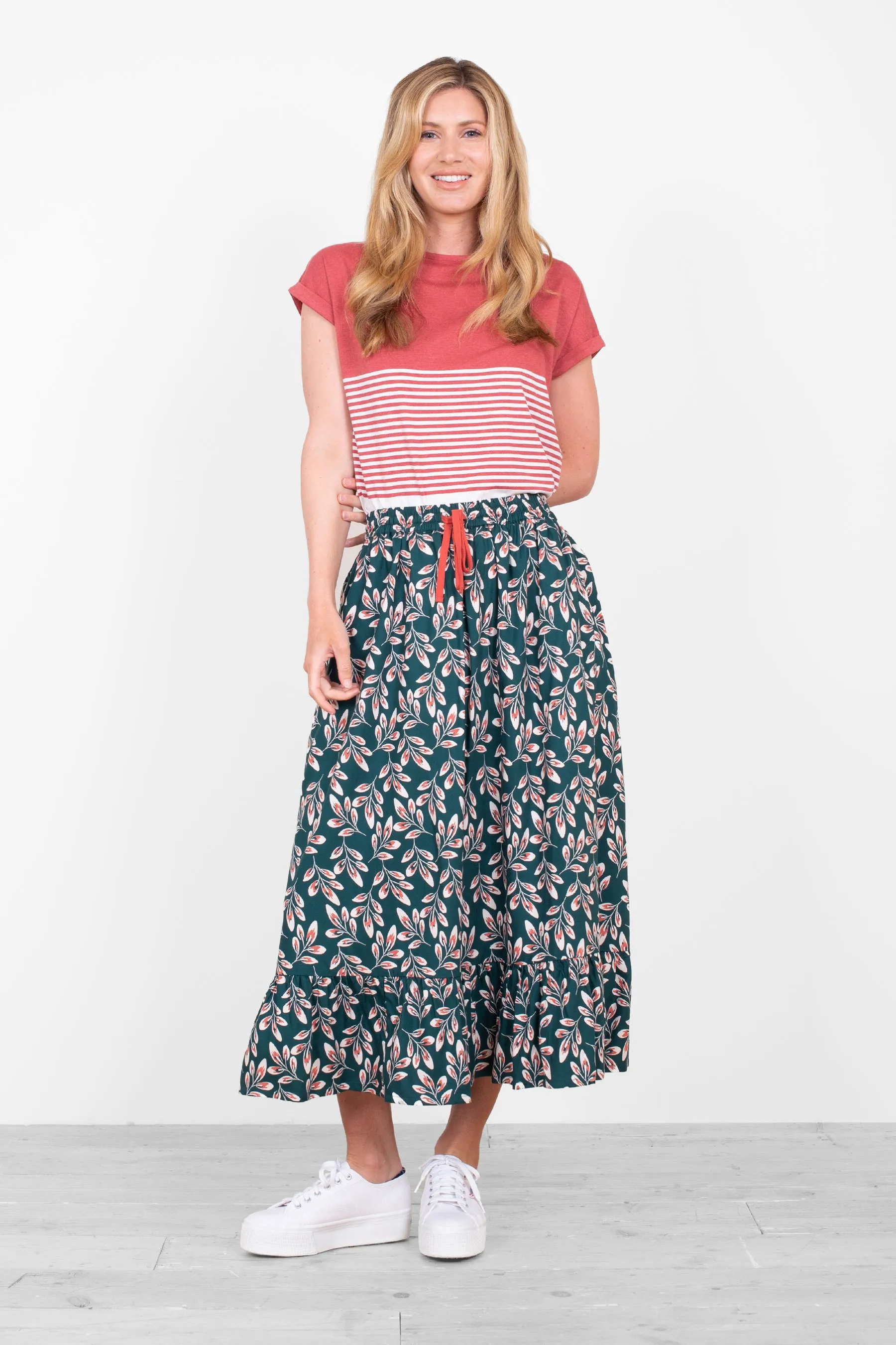 Autumn Breeze Midaxi Skirt