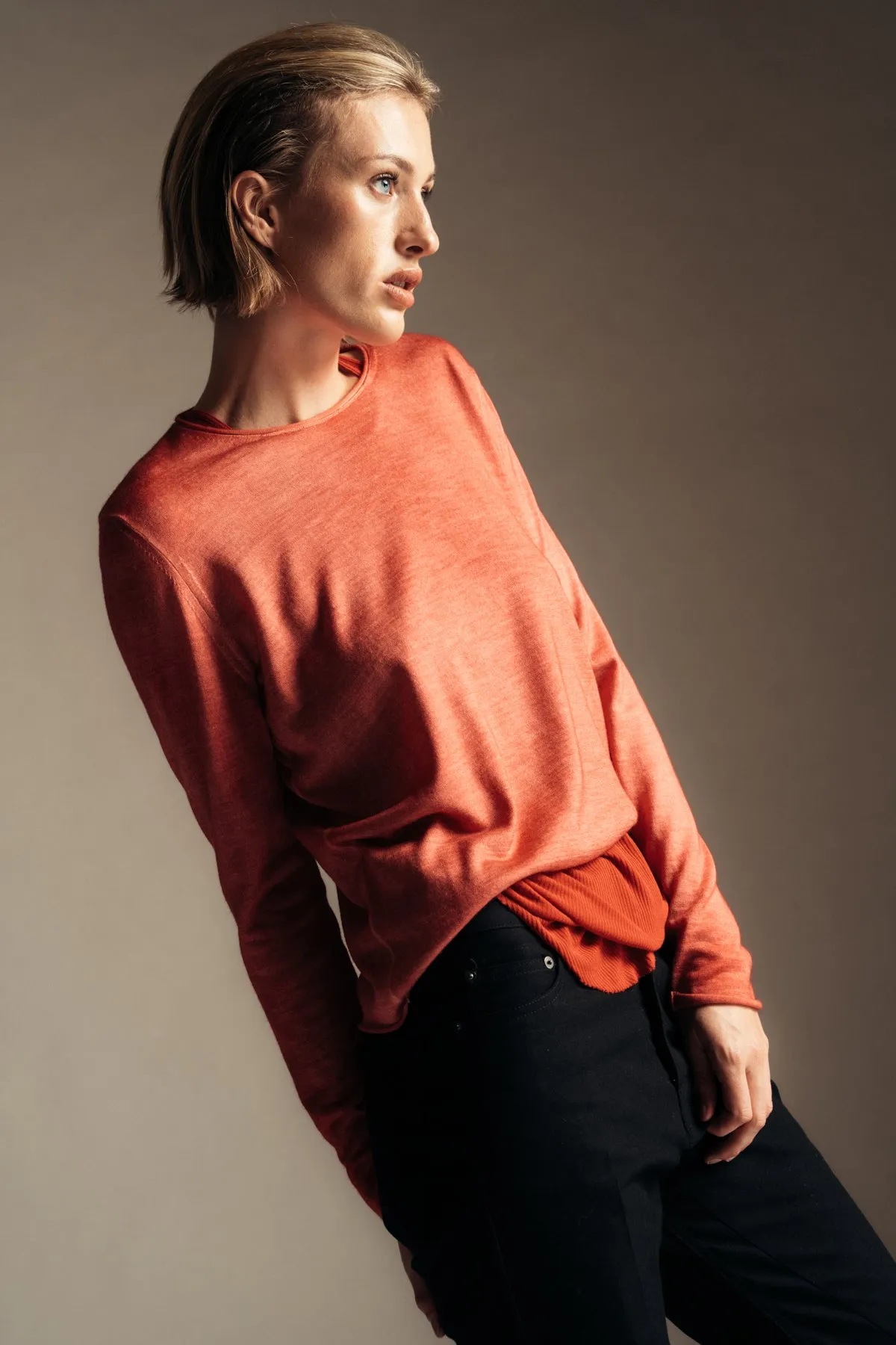 AVANT TOI | BOAT NECK OFF-GAUGE SWEATER