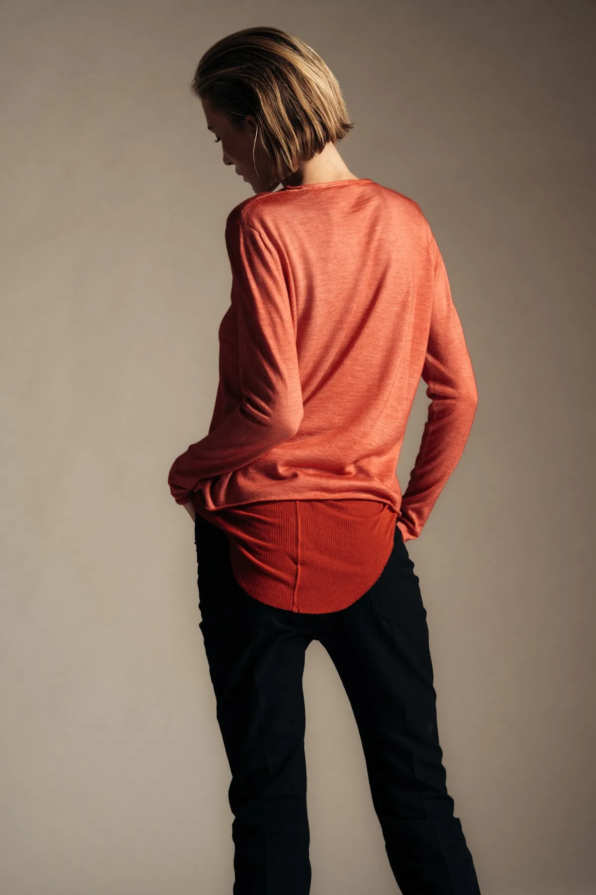 AVANT TOI | BOAT NECK OFF-GAUGE SWEATER