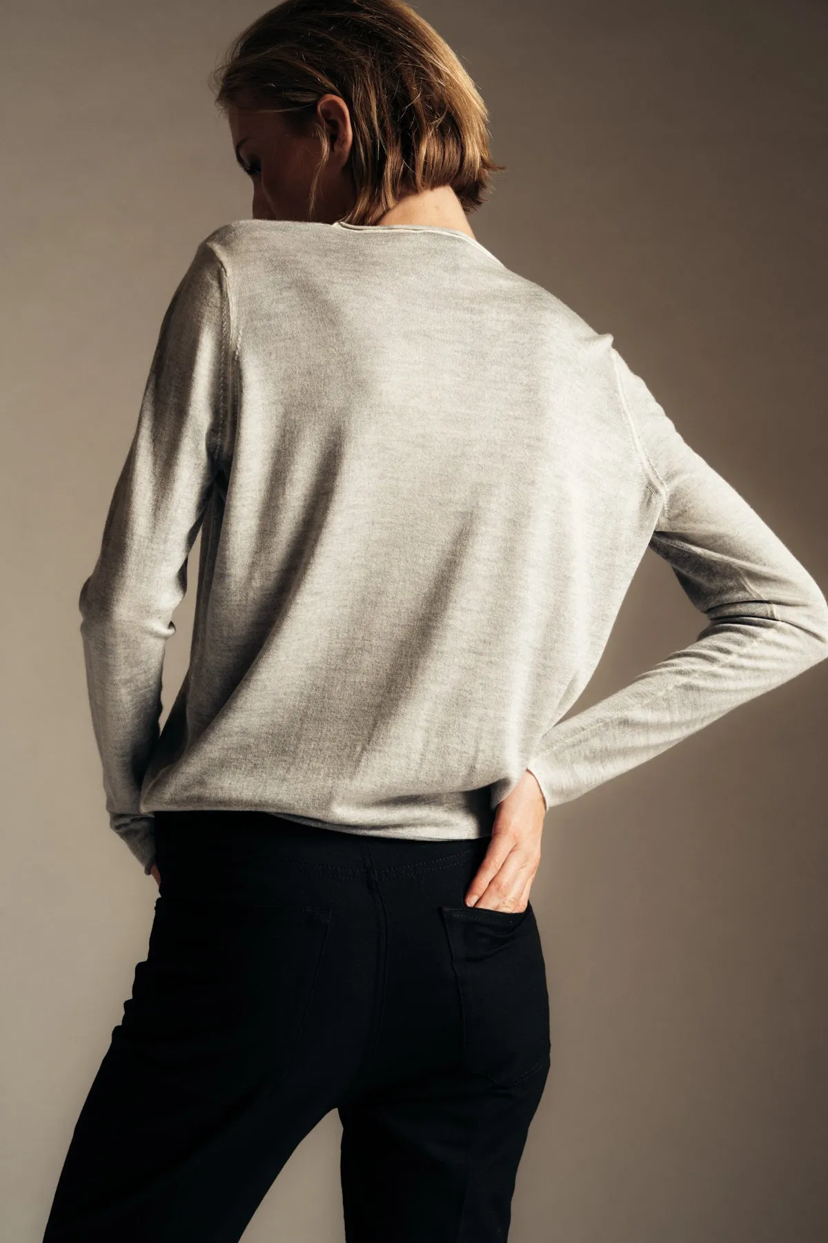 AVANT TOI | BOAT NECK OFF-GAUGE SWEATER