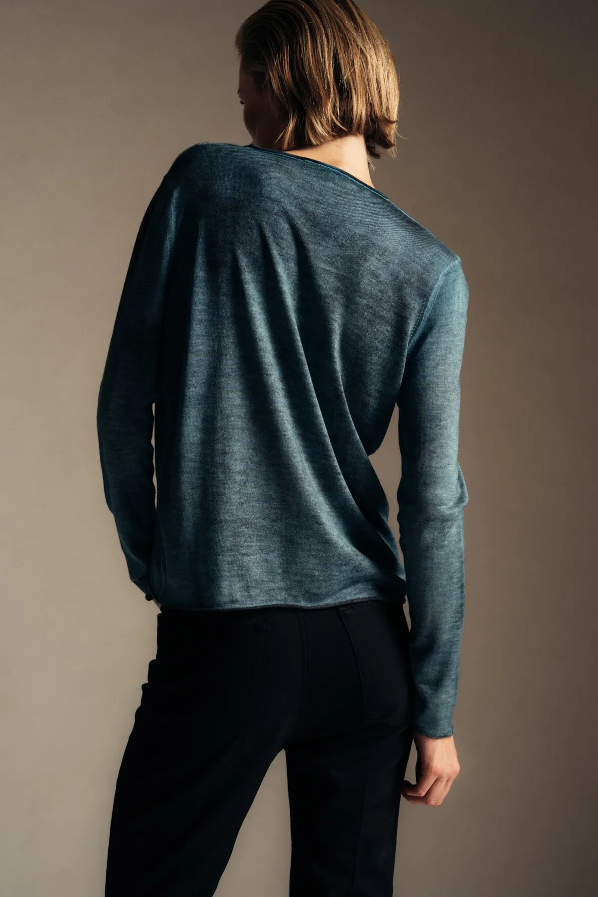 AVANT TOI | BOAT NECK OFF-GAUGE SWEATER