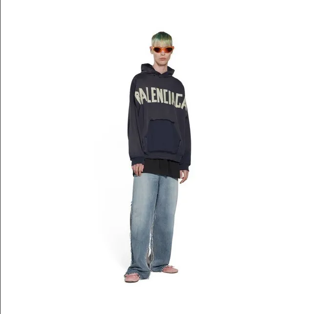 BALENCIAGA  |Pullovers Unisex Street Style Long Sleeves Plain Cotton