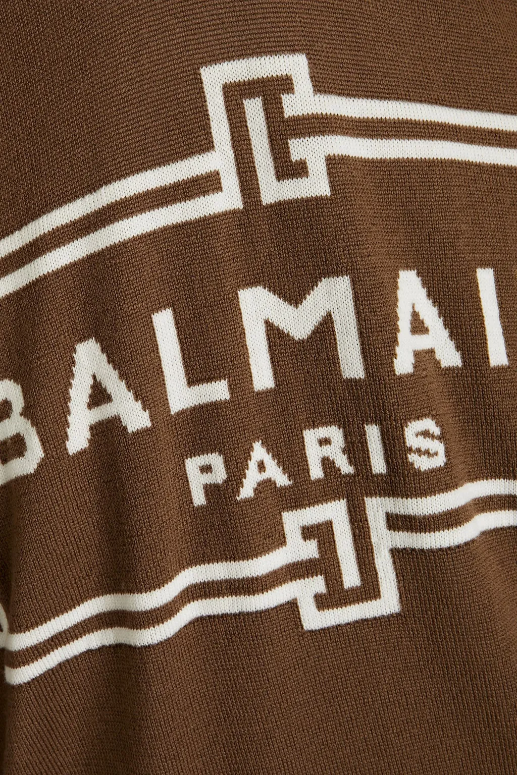 BALMAIN  |Wool Long Sleeves Logo Luxury Sweatshirts