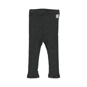 Bean's (Barcelona) - Organic Ribbed Leggings - Charcoal