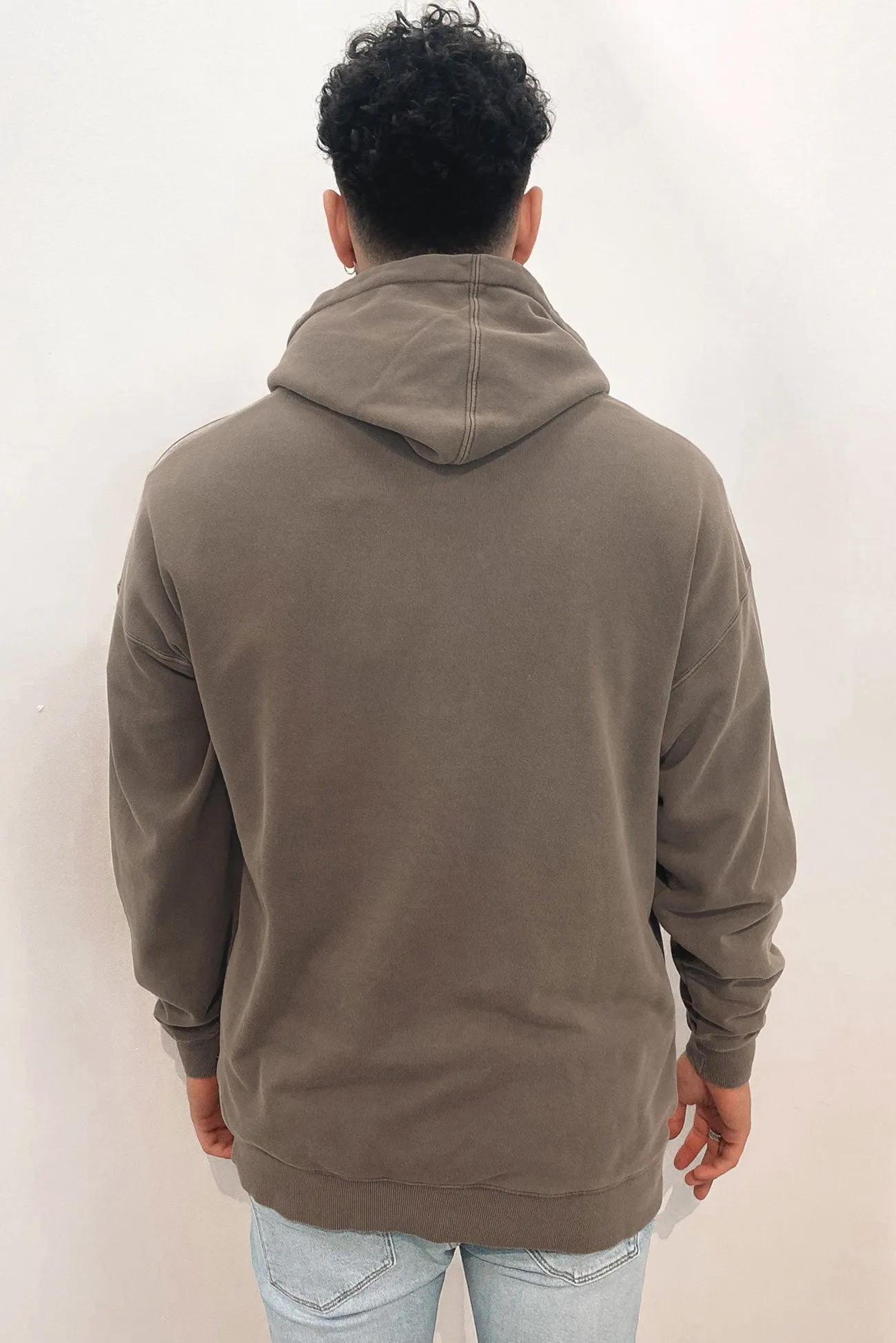 Big RVCA Washed Hoodie Mushroom