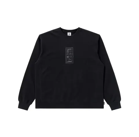 BlackEyePatch  |Crew Neck Unisex Street Style Long Sleeves Plain Logo