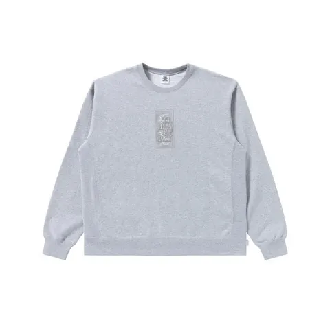 BlackEyePatch  |Crew Neck Unisex Street Style Long Sleeves Plain Logo