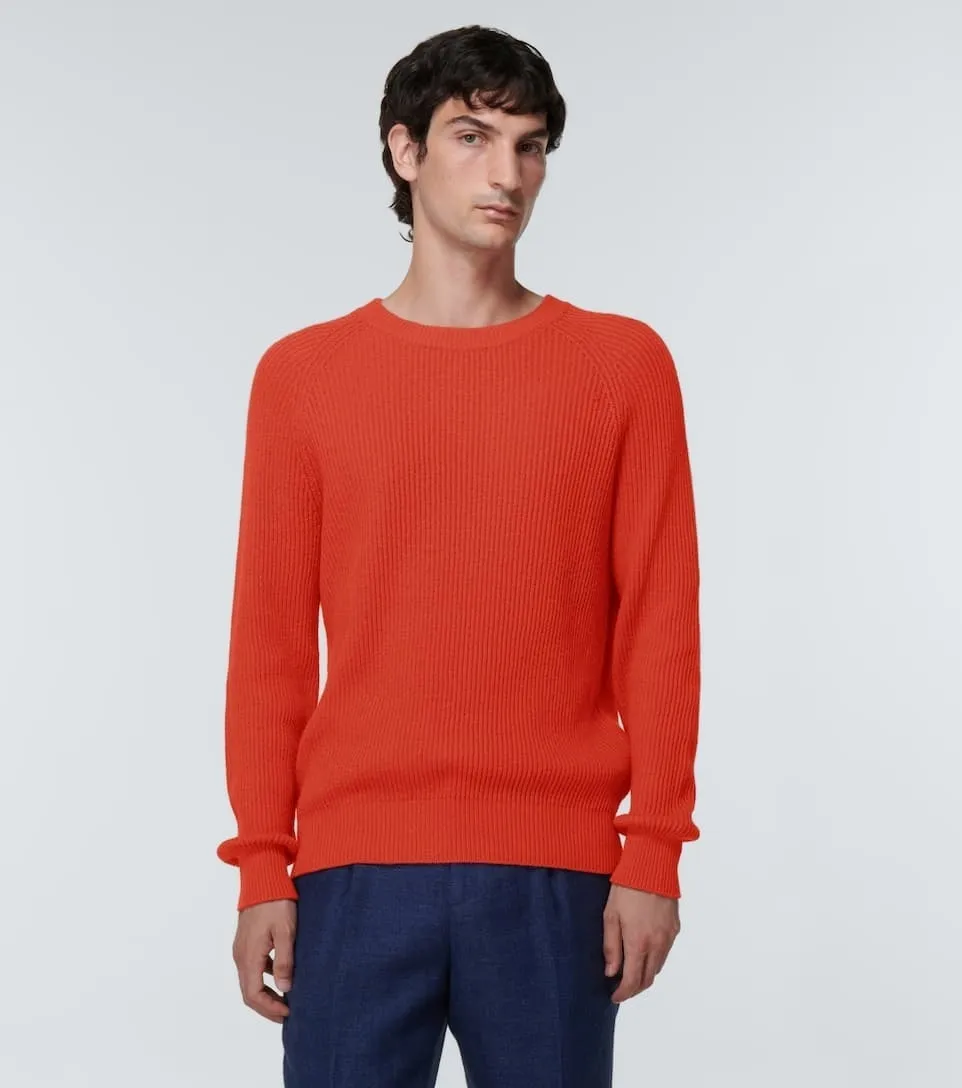 BRUNELLO CUCINELLI  |Long Sleeves Plain Cotton Sweaters