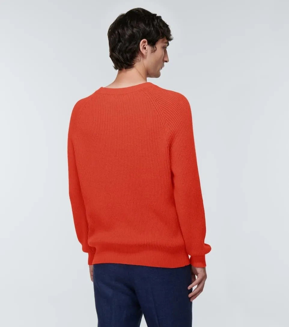 BRUNELLO CUCINELLI  |Long Sleeves Plain Cotton Sweaters