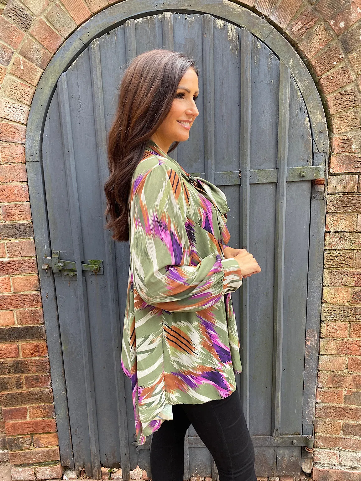 Brushstroke Hi-Lo Blouse Phoebe