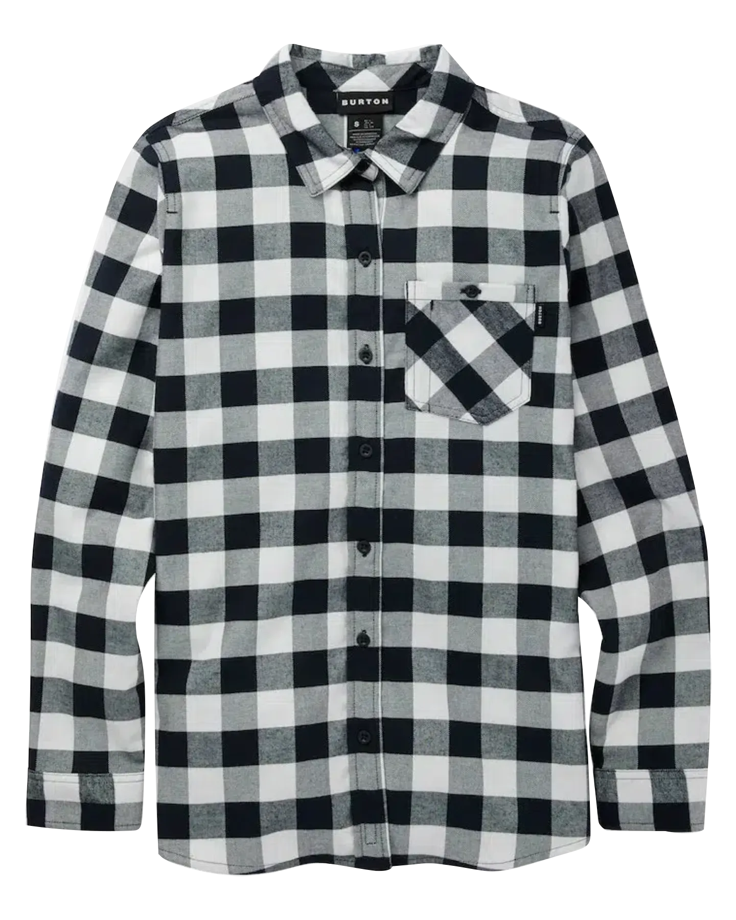 Burton Women's Favorite Long Sleeve Flannel - Stout White Buffalo Plaid