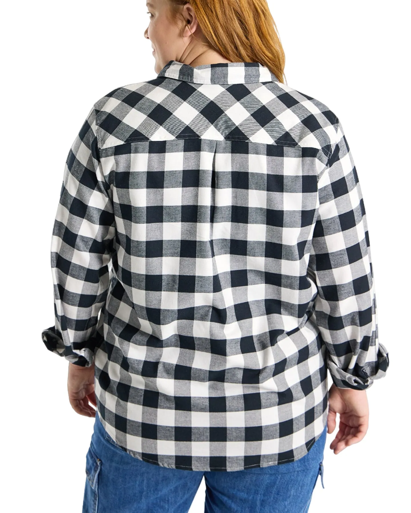 Burton Women's Favorite Long Sleeve Flannel - Stout White Buffalo Plaid