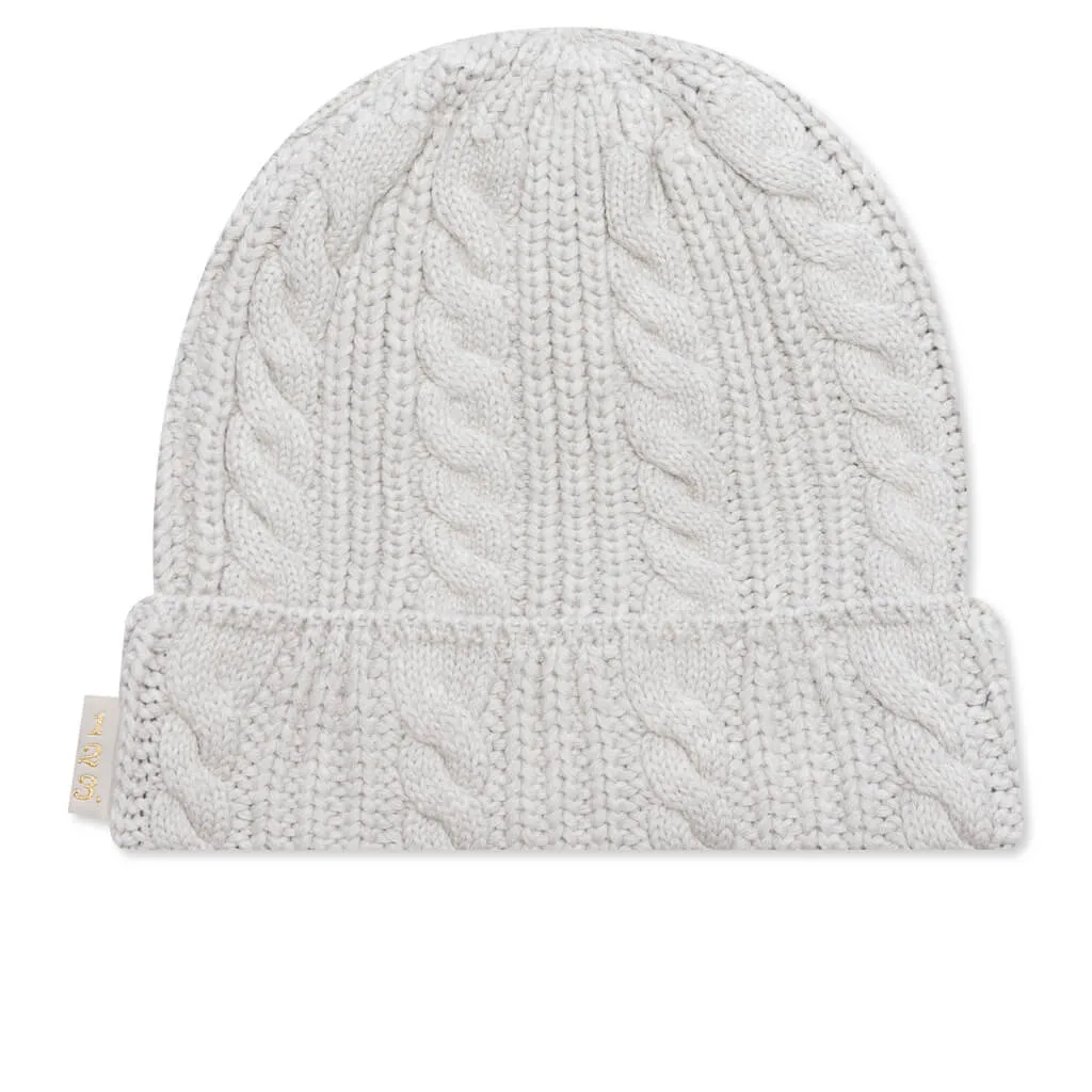 Cableknit Beanie - Jasper Grey