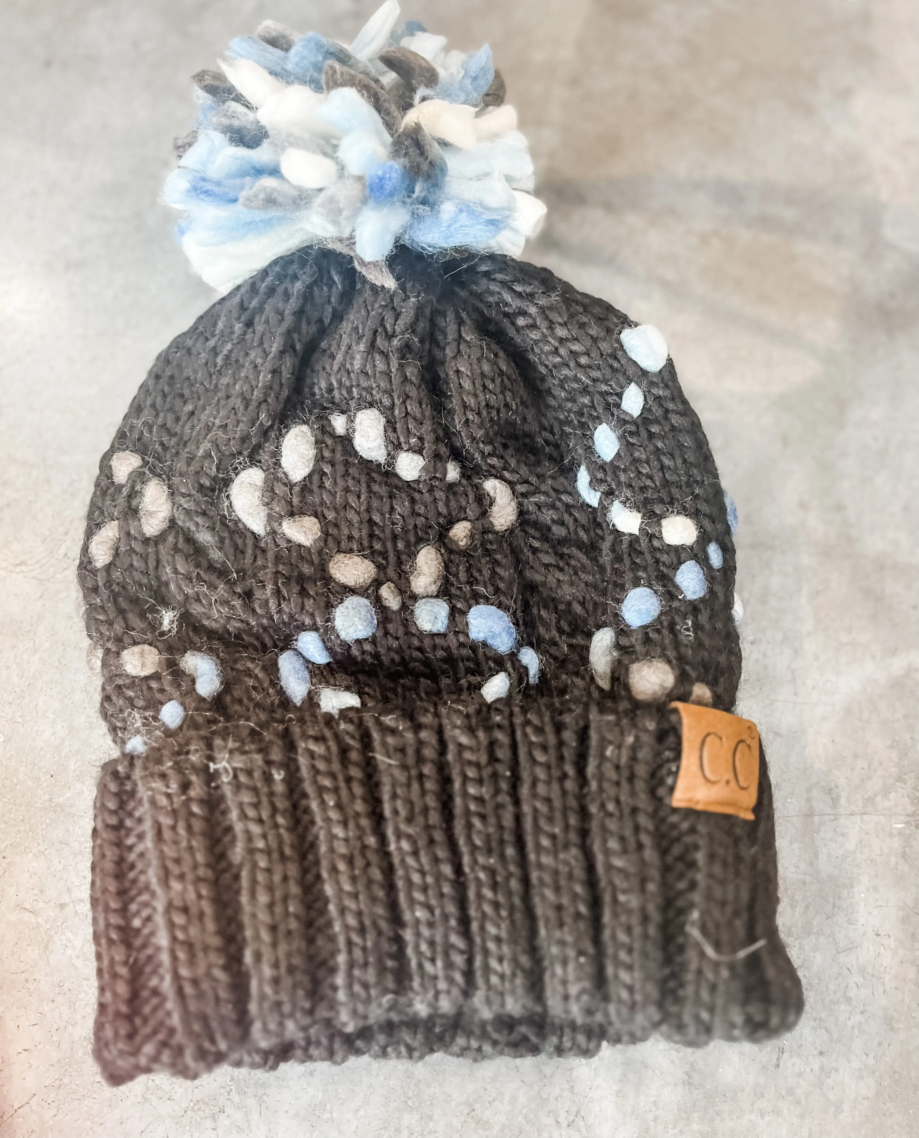 CC Yarn Pom Beanie