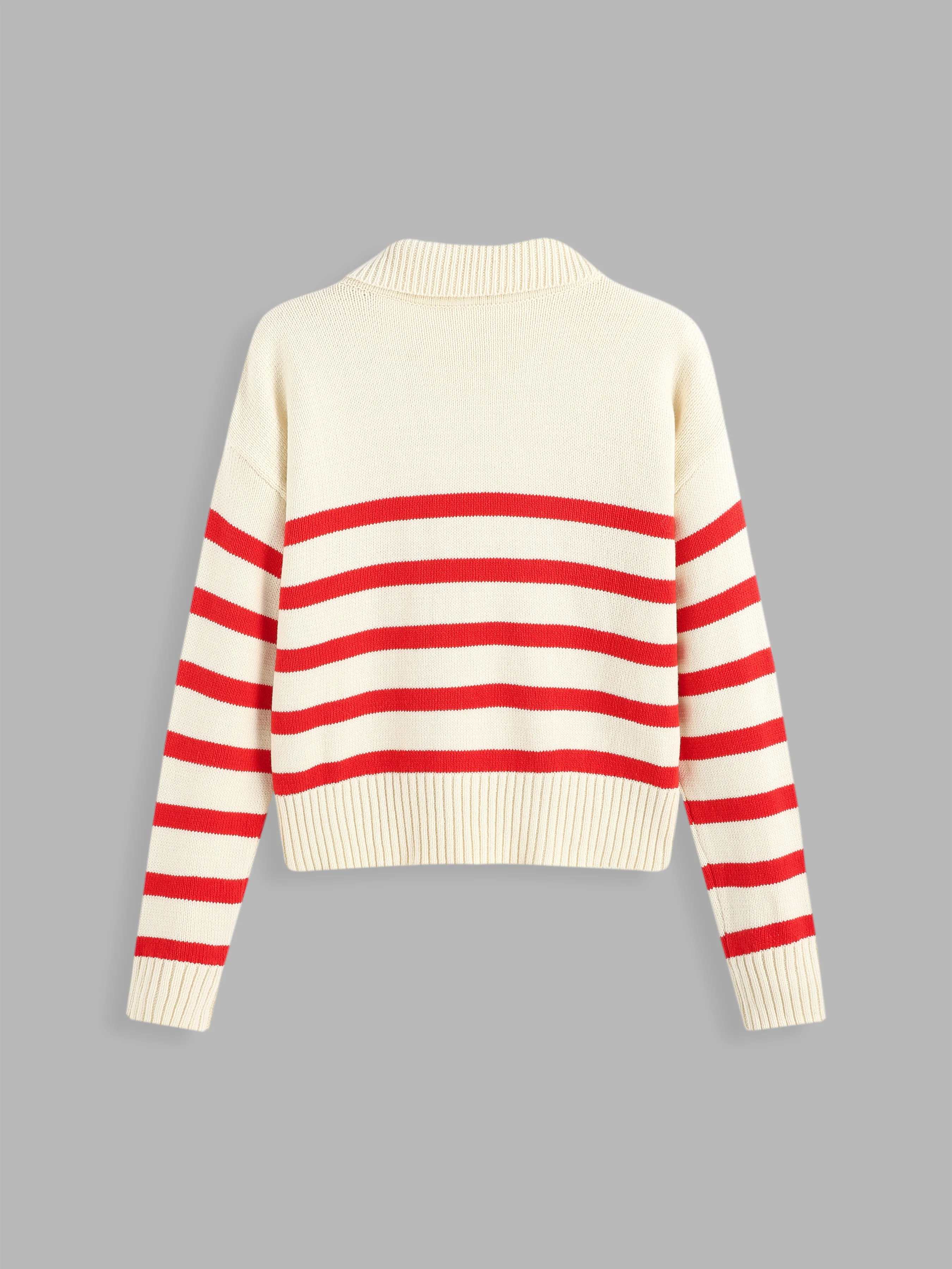 Cider  |Stripes Casual Style Long Sleeves Cotton Oversized