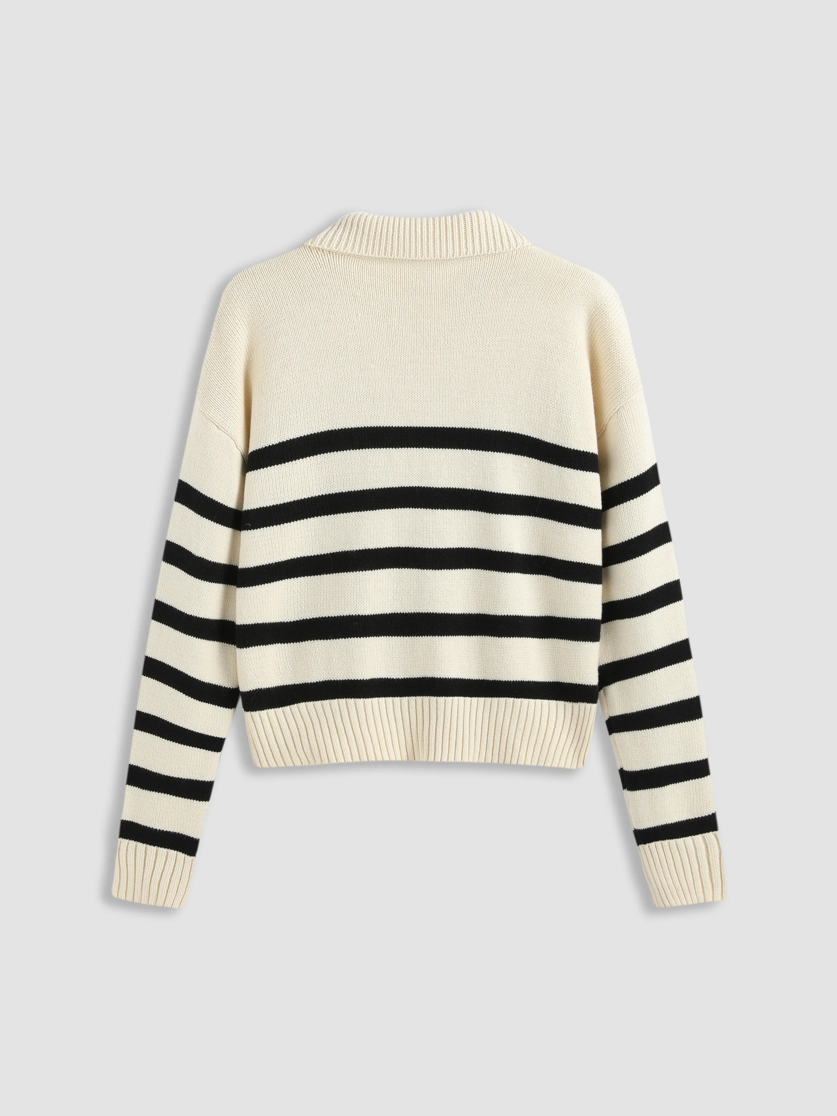 Cider  |Stripes Casual Style Long Sleeves Cotton Oversized