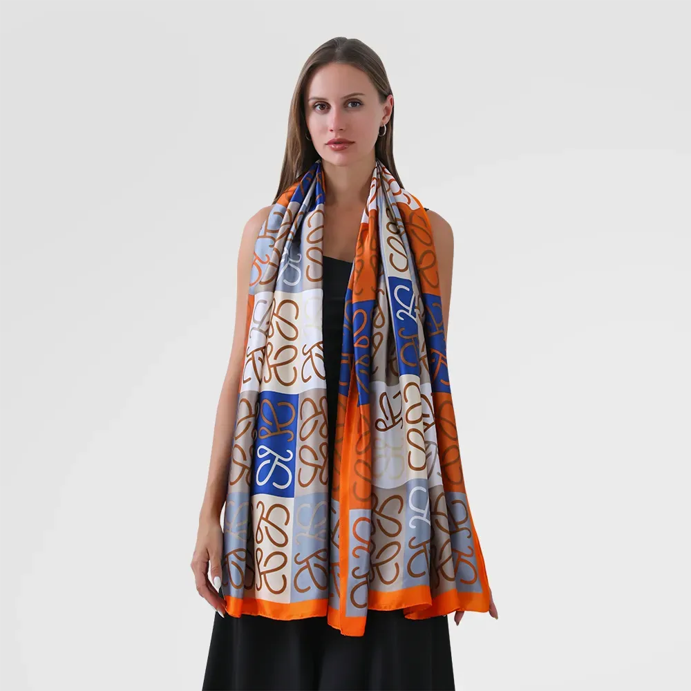 Colorblock Swirl Ultrasoft Lightweight Scarf