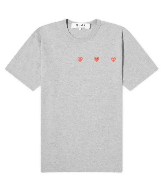 COMME des GARCONS  |Crew Neck Pullovers Heart Unisex Street Style Cotton